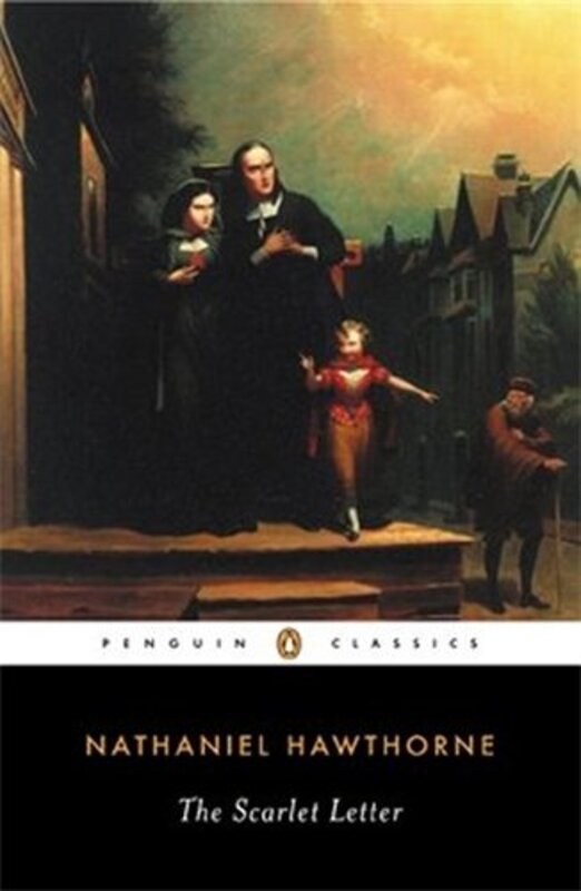 Book cover for "The Scarlet Letter" by Nathaniel Hawthorne