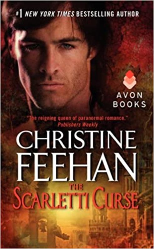 Book cover for "The Scarletti Curse" by Christine Feehan