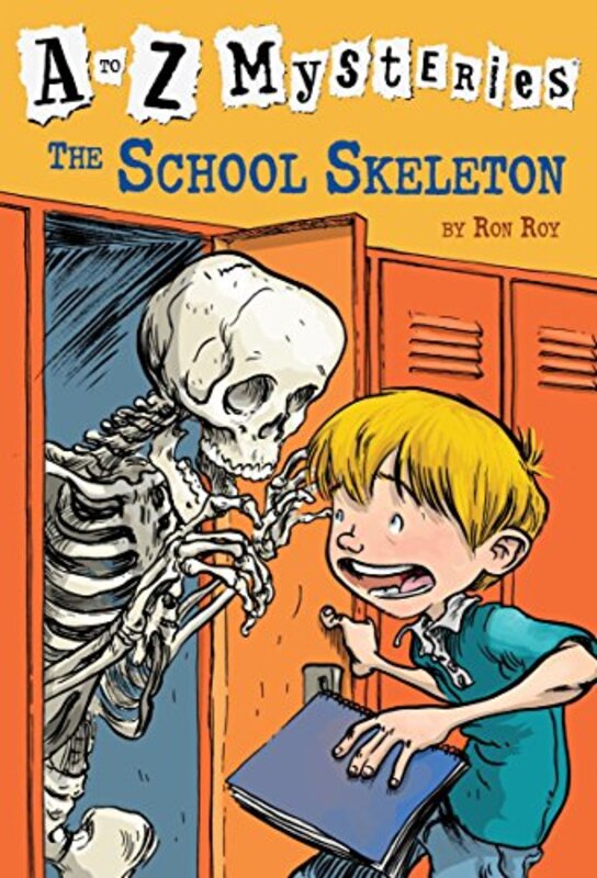 Book cover for "The School Skeleton" by Ron Roy