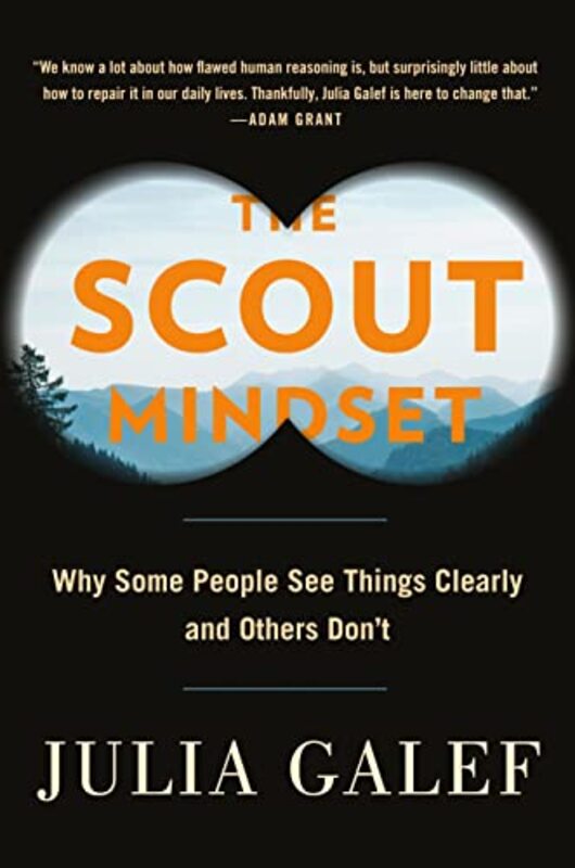Book cover for "The Scout Mindset" by Julia Galef