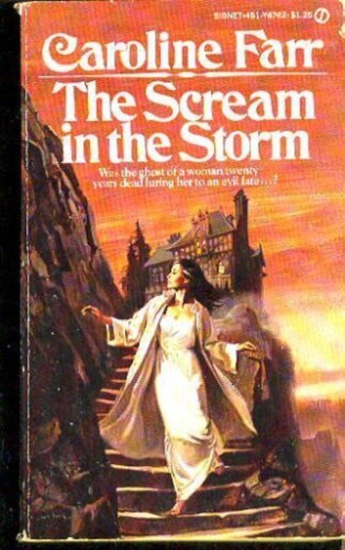Book cover for "The Scream in the Storm" by Carter Brown