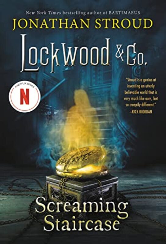 Book cover for "The Screaming Staircase" by Jonathan Stroud