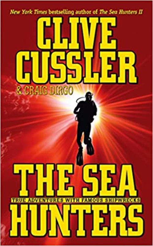 Book cover for "The Sea Hunters" by Clive Cussler