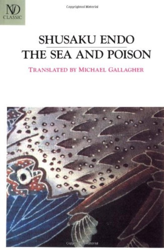 Book cover for "The Sea and Poison" by Shusaku Endo