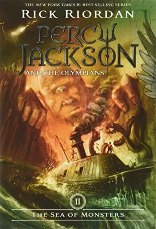 Book cover for "The Sea of Monsters" by Rick Riordan
