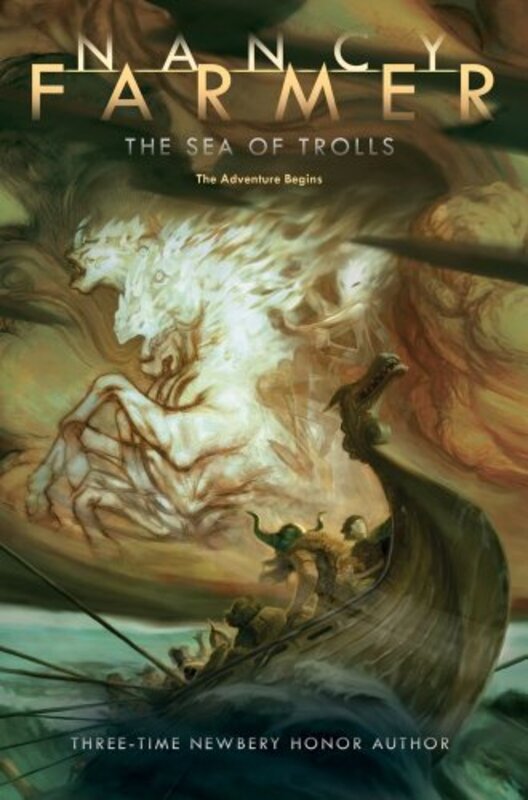 Book cover for "The Sea of Trolls" by Nancy Farmer