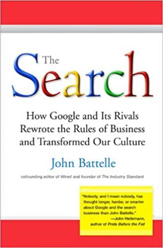 Book cover for "The Search" by John Battelle
