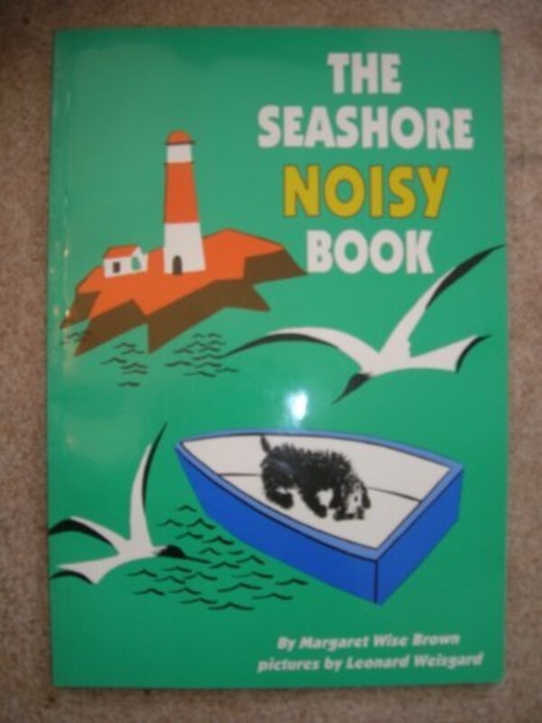 Book cover for "The Seashore Noisy Book" by Margaret Wise Brown