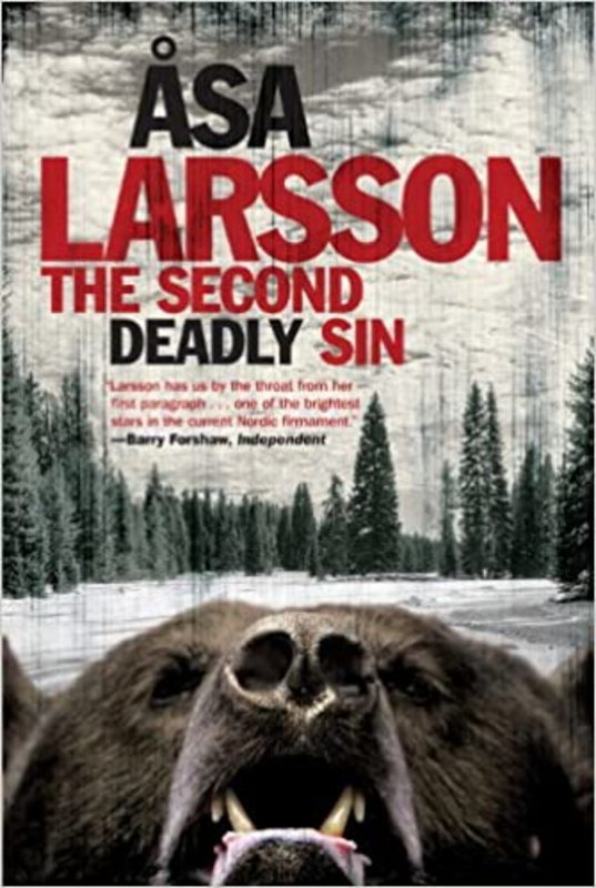 Book cover for "The Second Deadly Sin" by Asa Larsson