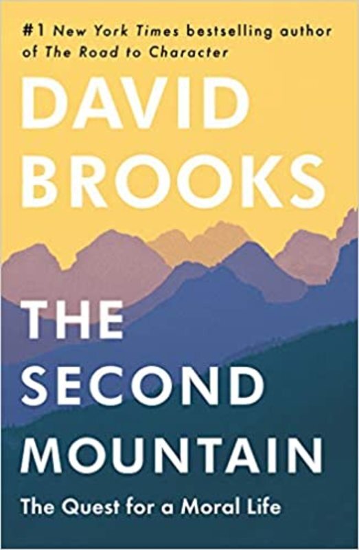 Book cover for "The Second Mountain" by David Brooks