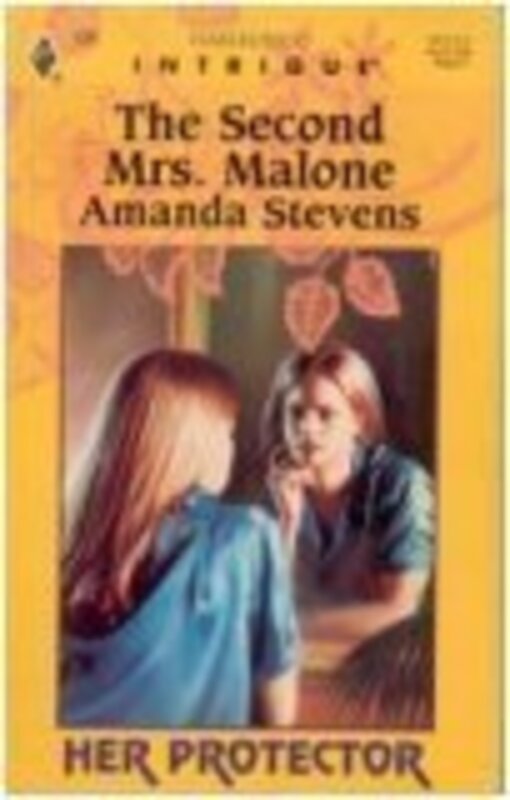 Book cover for "The Second Mrs. Malone" by Amanda Stevens