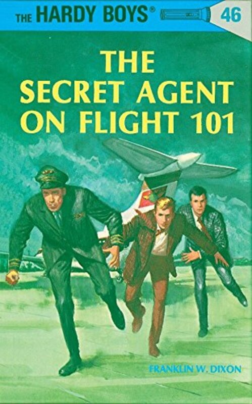 Book cover for "The Secret Agent on Flight 101" by Franklin W Dixon