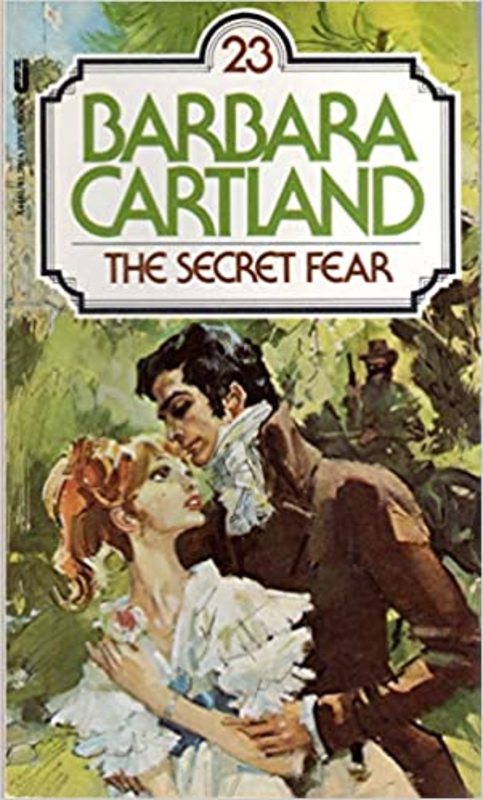 Book cover for "The Secret Fear" by Barbara Cartland