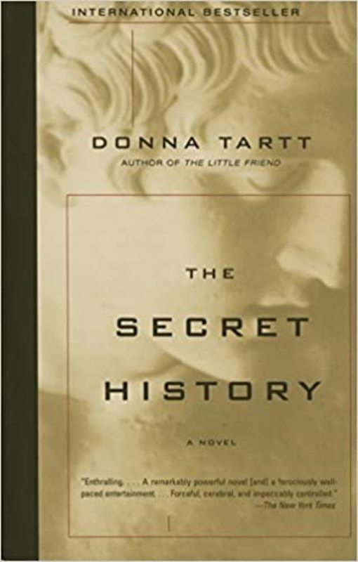 Book cover for "The Secret History" by Donna Tartt