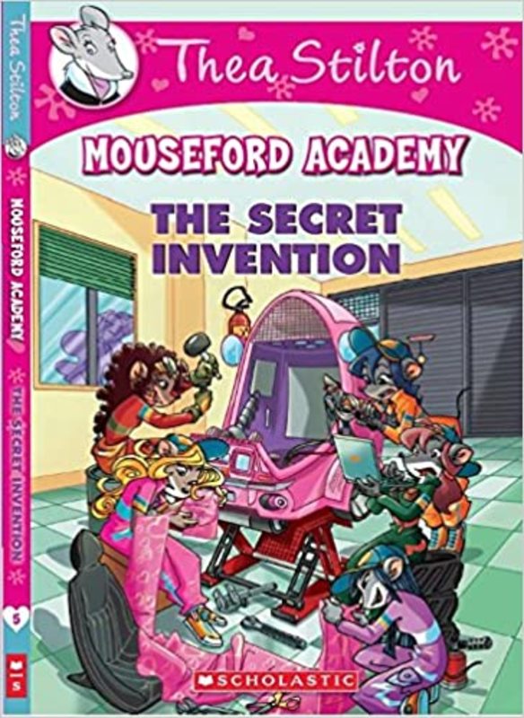 Book cover for "The Secret Invention" by Thea Stilton