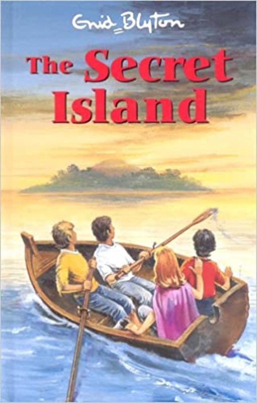 Book cover for "The Secret Island" by Enid Blyton
