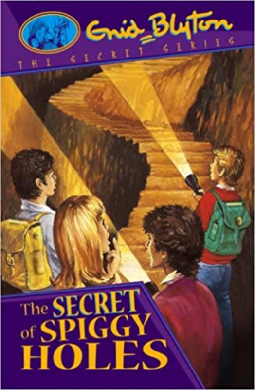 Book cover for "The Secret Of Spiggy Holes" by Enid Blyton