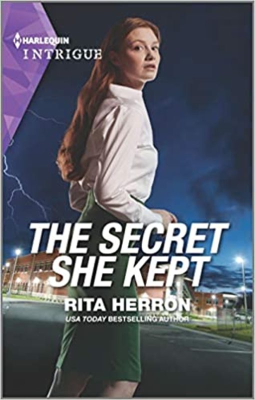 Book cover for "The Secret She Kept" by Rita Herron