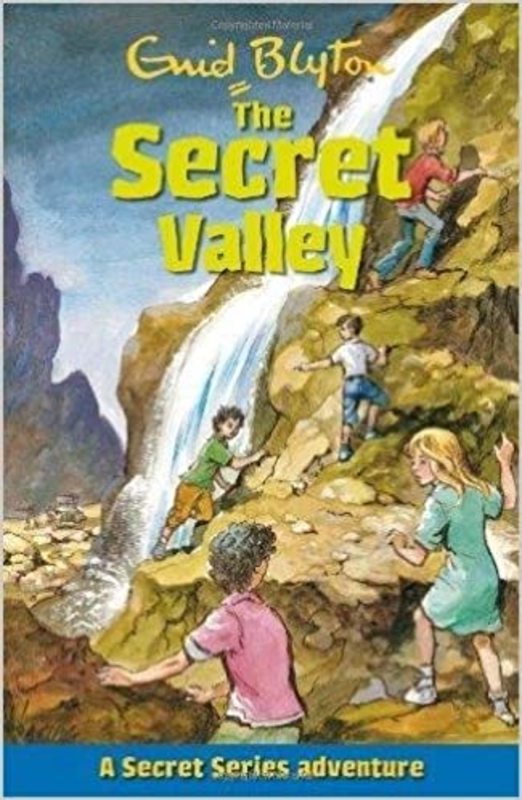 Book cover for "The Secret Valley" by Enid Blyton