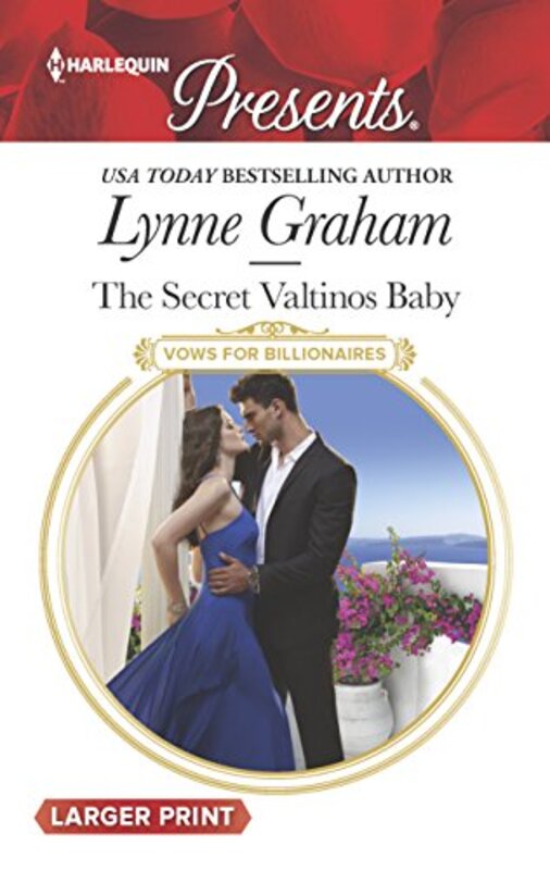Book cover for "The Secret Valtinos Baby" by Lynne Graham