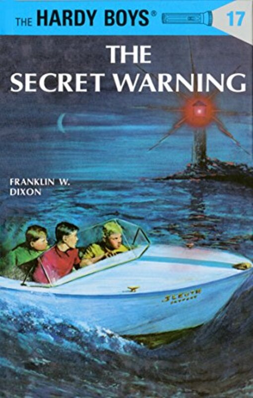 Book cover for "The Secret Warning" by Franklin W Dixon