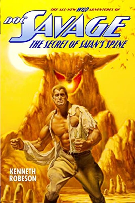 Book cover for "The Secret of Satan's Spine" by Kenneth Robeson
