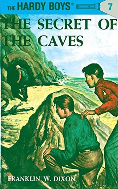 Book cover for "The Secret of the Caves" by Franklin W Dixon