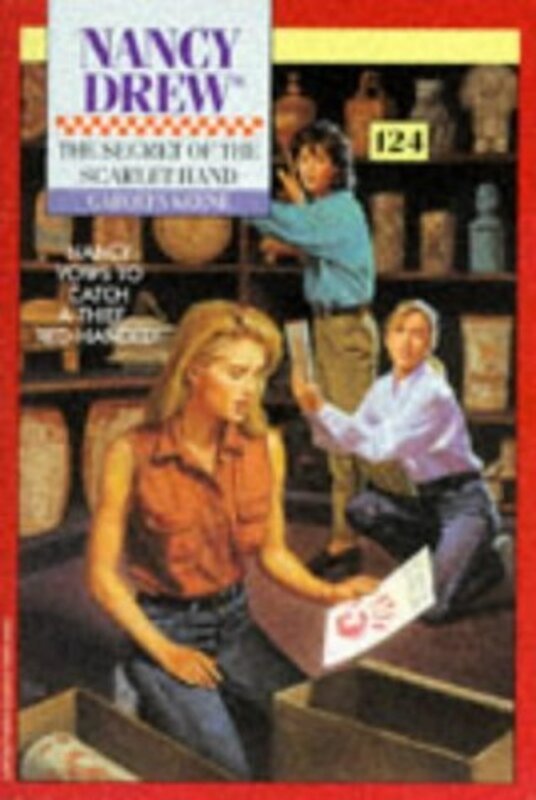 Book cover for "The Secret of the Scarlet Hand" by Mildred A Wirt