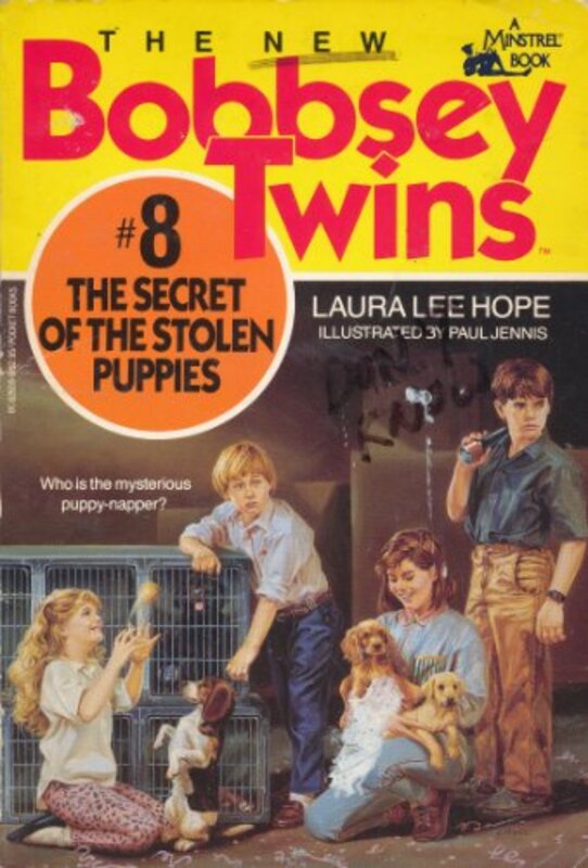 Book cover for "The Secret of the Stolen Puppies" by Laura Lee Hope