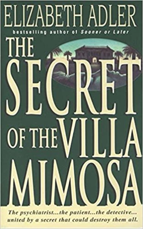 Book cover for "The Secret of the Villa Mimosa" by Elizabeth Adler