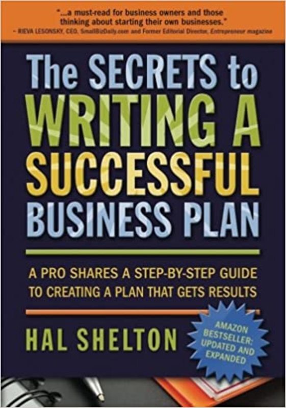 Book cover for "The Secrets to Writing a Successful Business Plan" by Hal Shelton