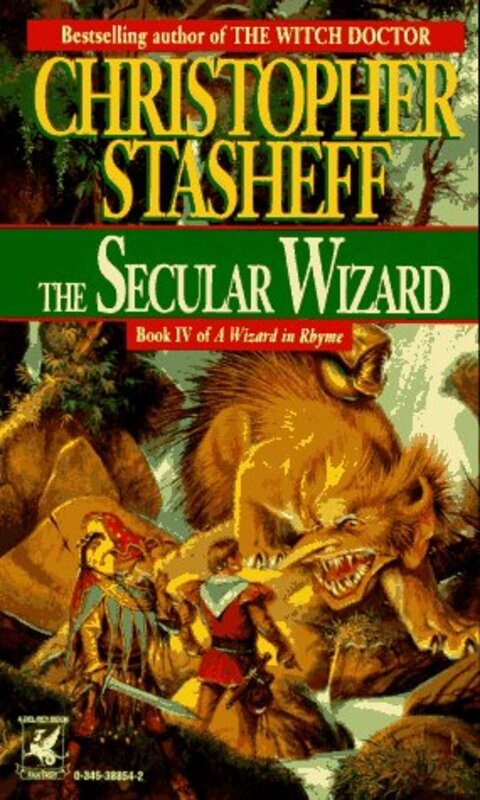 Book cover for "The Secular Wizard" by Christopher Stasheff