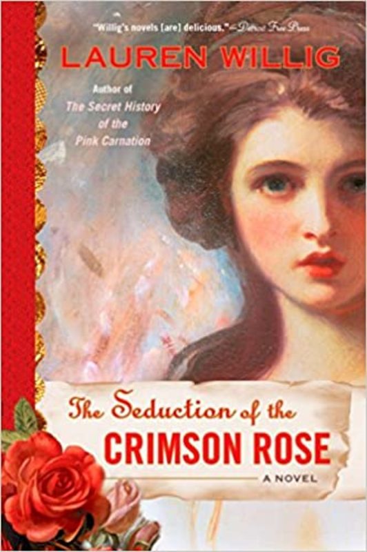 Book cover for "The Seduction of the Crimson Rose" by Lauren Willig