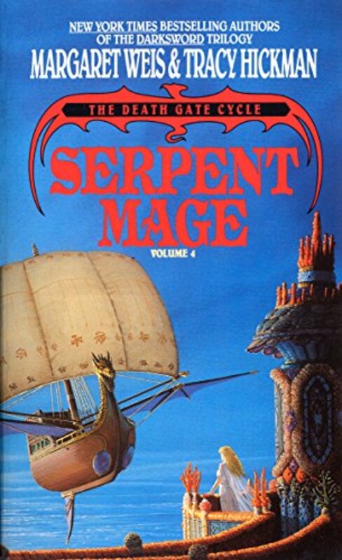 Book cover for "The Serpent Mage" by Tracy Hickman