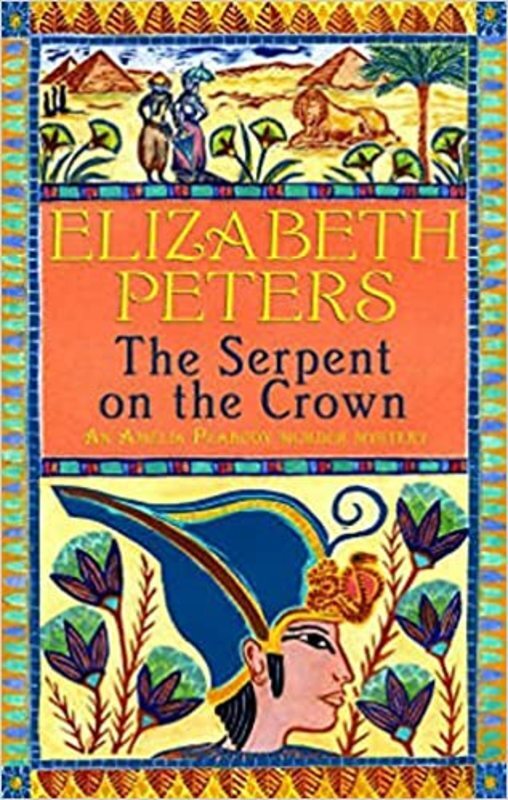 Book cover for "The Serpent on the Crown" by Elizabeth Peters