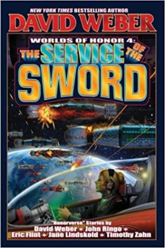 Book cover for "The Service of the Sword" by David Weber
