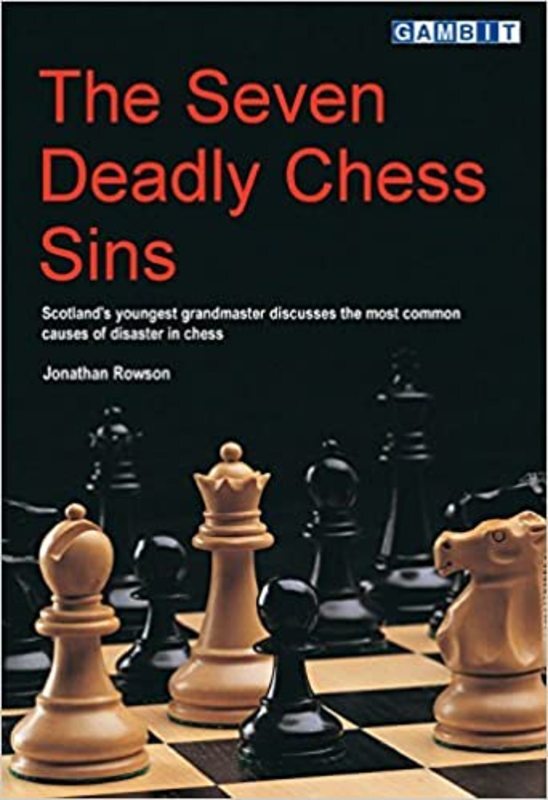 Book cover for "The Seven Deadly Chess Sins" by Jonathan Rowson