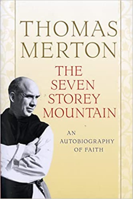 Book cover for "The Seven Storey Mountain" by Thomas Merton