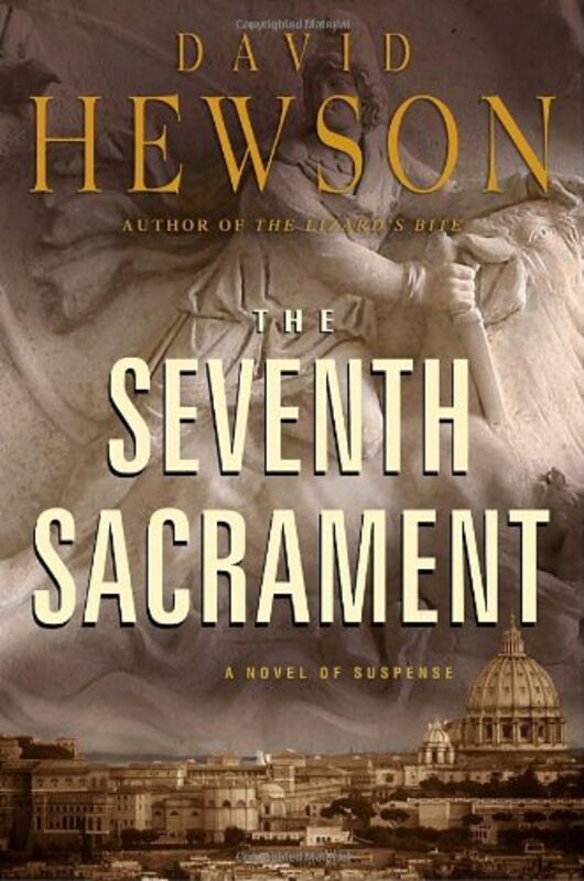 Book cover for "The Seventh Sacrament" by David Hewson