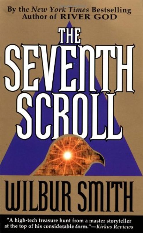 Book cover for "The Seventh Scroll" by Wilbur Smith