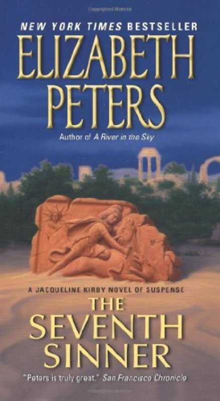 Book cover for "The Seventh Sinner" by Elizabeth Peters
