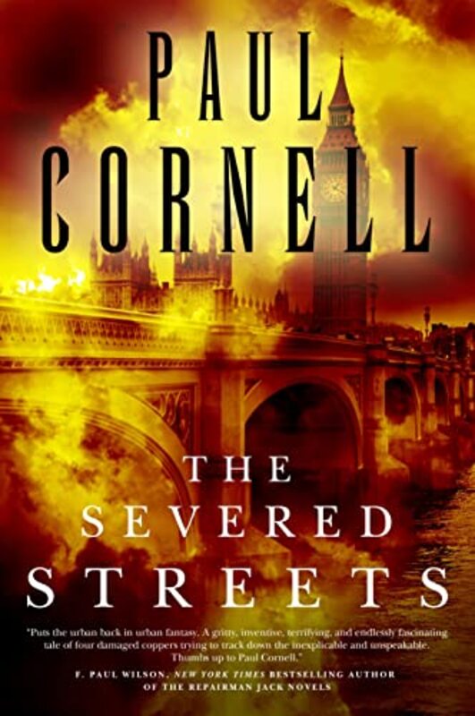 Book cover for "The Severed Streets" by Paul Cornell