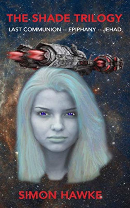 Book cover for "The Shade Trilogy" by Simon Hawke