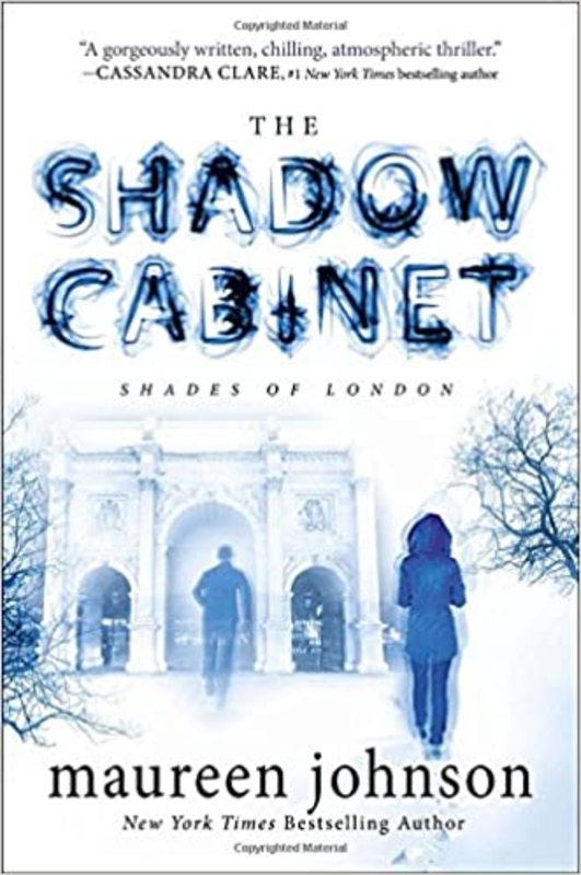 Book cover for "The Shadow Cabinet" by Maureen Johnson
