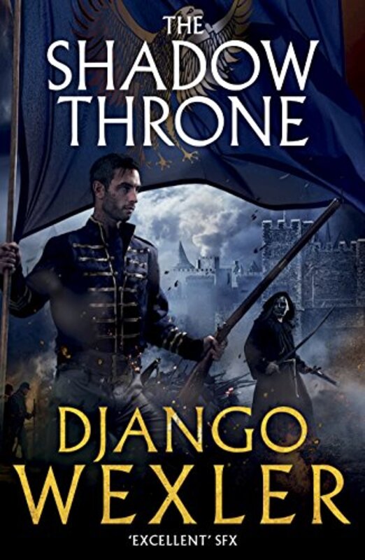 Book cover for "The Shadow Throne" by Django Wexler