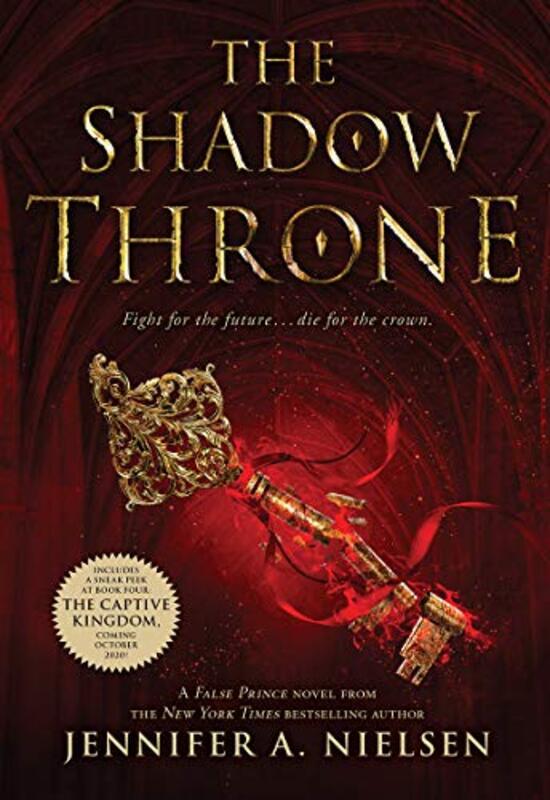 Book cover for "The Shadow Throne" by Jennifer A Nielsen
