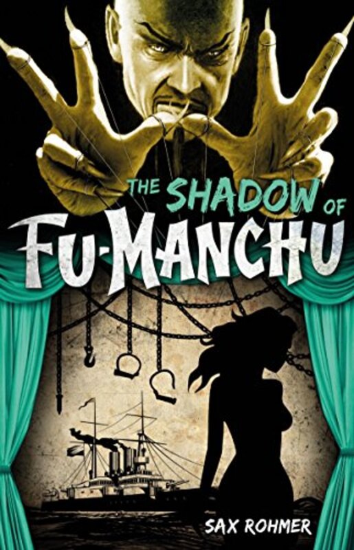 Book cover for "The Shadow of Fu-Manchu" by Sax Rohmer