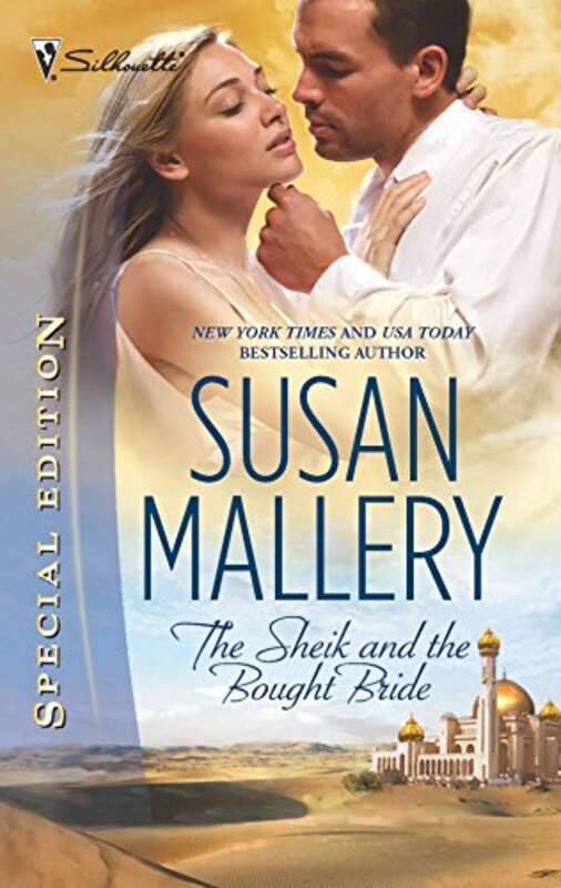Book cover for "The Sheik and the Bought Bride" by Susan Mallery