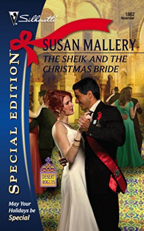 Book cover for "The Sheik and the Christmas Bride" by Susan Mallery