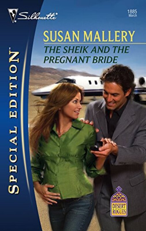 Book cover for "The Sheik and the Pregnant Bride" by Susan Mallery